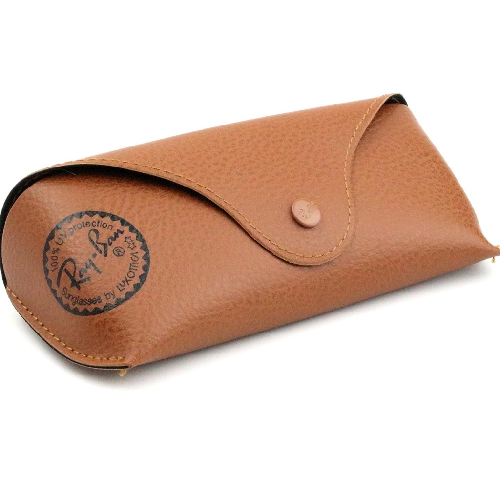 Ray Ban Brown Leather Medium Case
